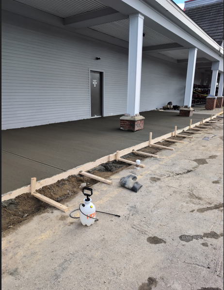 SIDEWALK IN PROGRESS